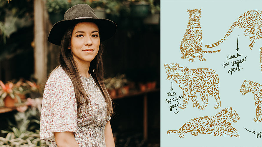 Illustrator Majo Rodriguez artist behind our exclusive jaguars print
