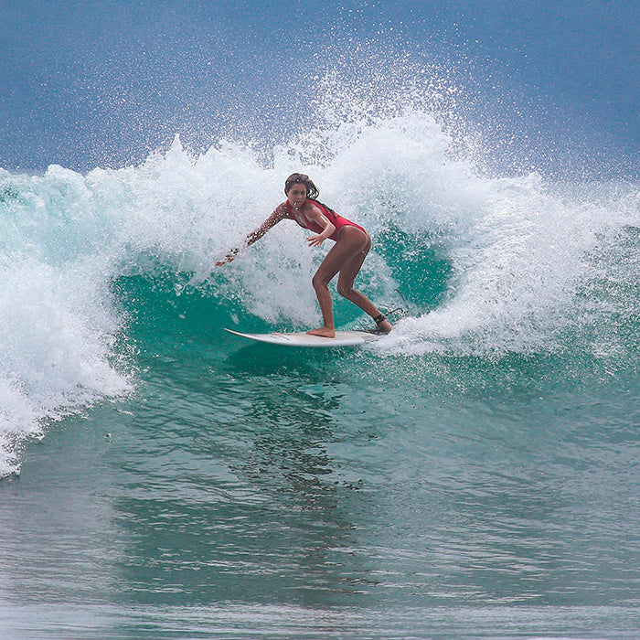 Lia Diaz ripping backside in Pavones Costa Rica