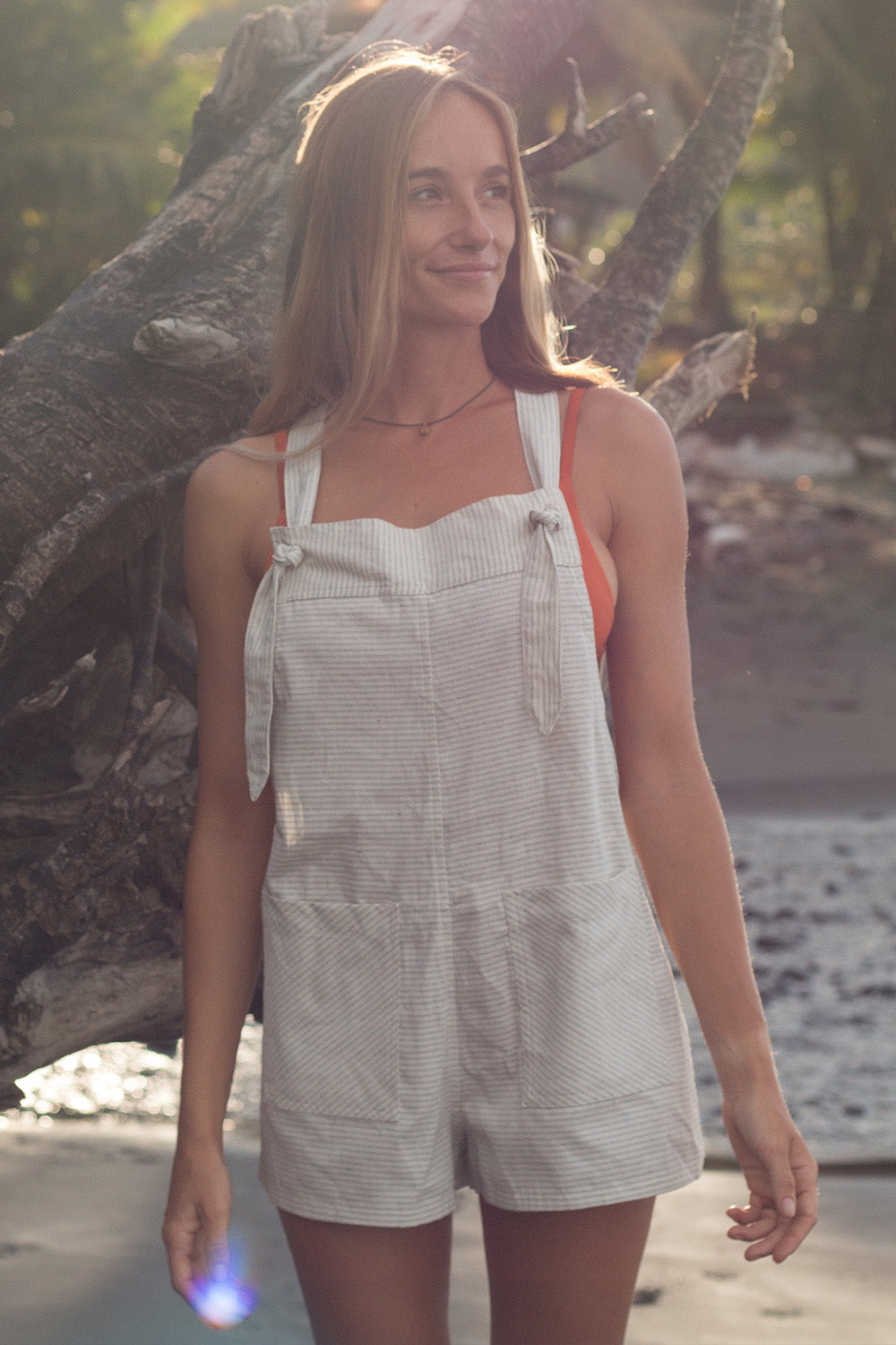 Super Comfy ME Short Jumpsuit Gifu in Upcycled Cotton Dkoko